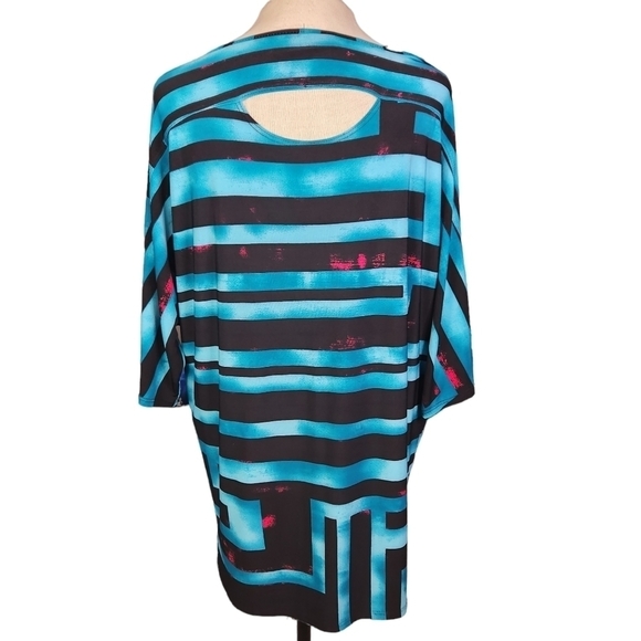 Clara Sun Woo Geometric Dolman Blouse - Picture 4 of 5